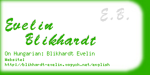 evelin blikhardt business card